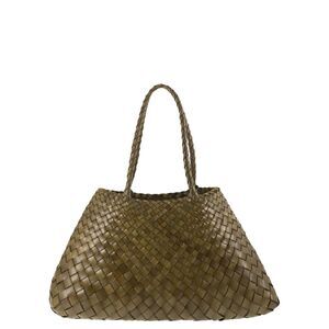 Dragon Women Santa Croce Big - Woven Leather Bag